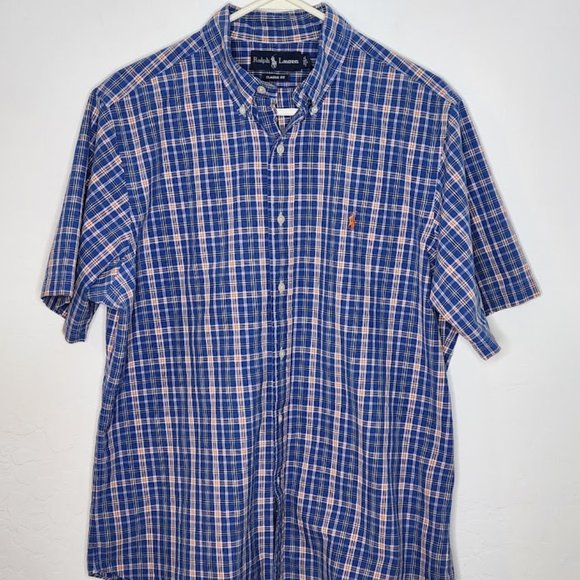Ralph Lauren Other - Ralph Lauren Men's Short Sleeve Button Down Shirt Size Large